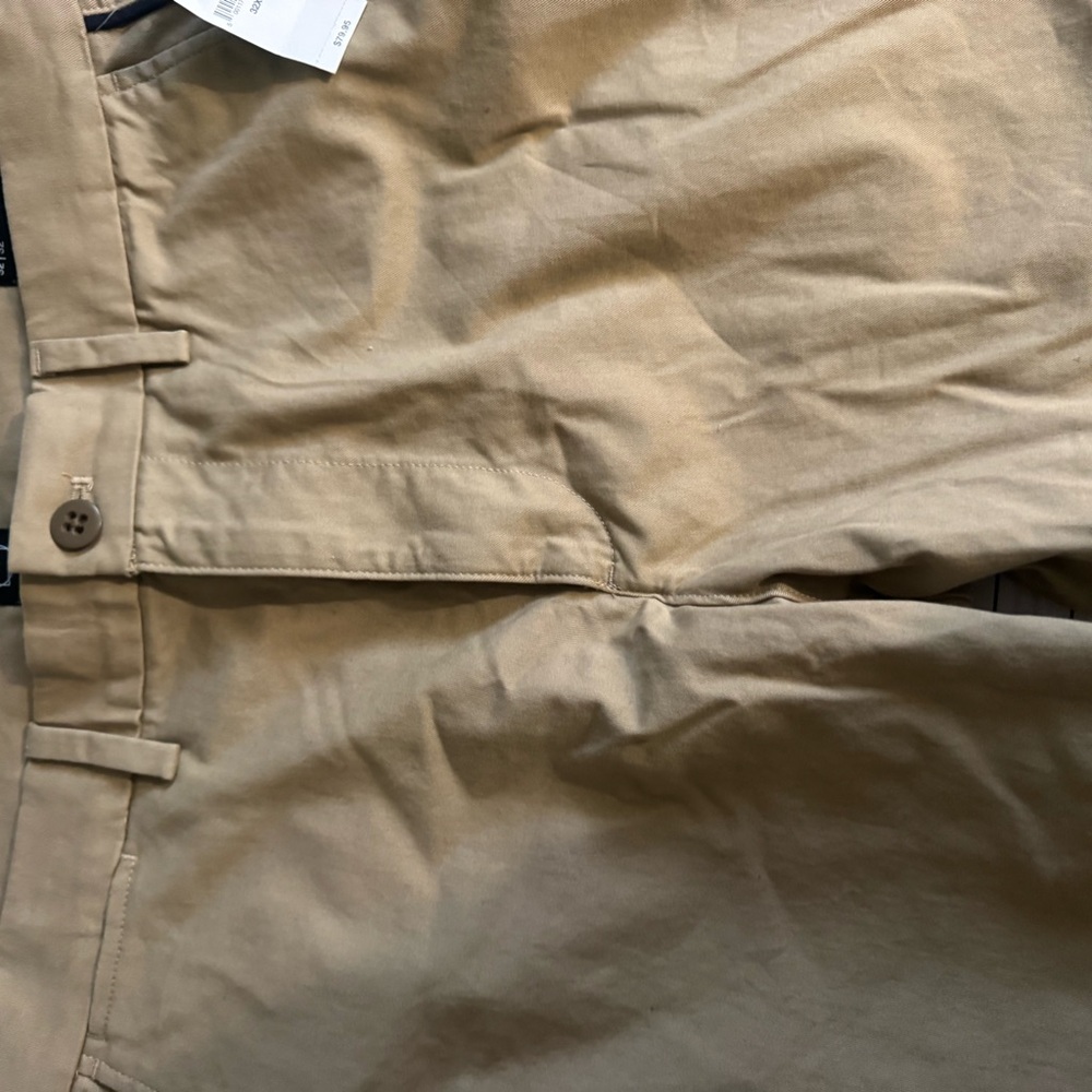 GAP Tan Chinos with Sturdy Cotton Fabric and Flat Front Design